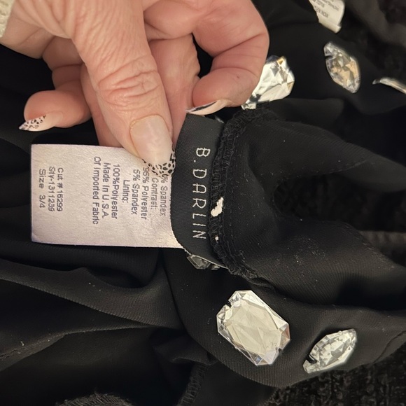 b.darlin dress jeweled halter dress 3/4 S dress above knee mini D1 or tunic - Picture 4 of 5